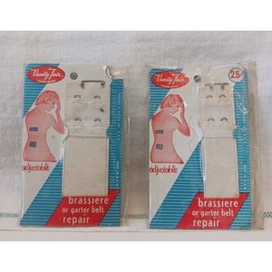 Vintage Vanity Fair Brassiere Bra or Garter Belt Repair Kit New Set of Two USA